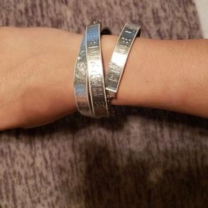 Silver wrap bracelet
